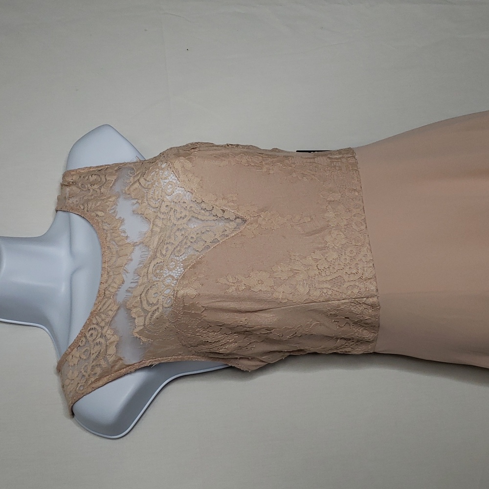 Lulu's Forever Kind of Love Blush Lace Maxi Dress Size L Wedding Guest Feminine - Picture 5 of 15